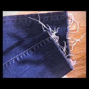 LOFT Skinny Jeans: Distressed + Frayed